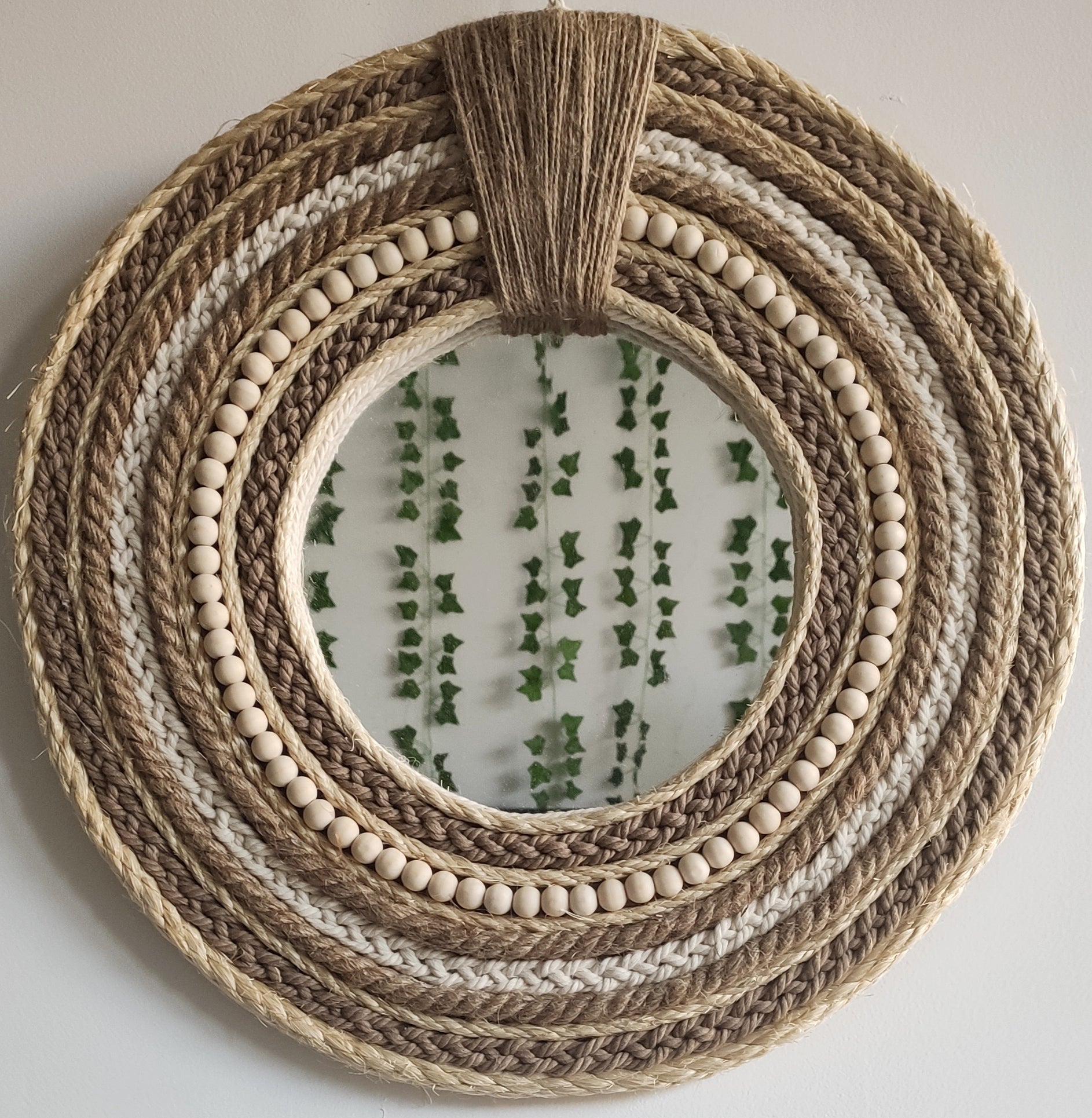 Petit Miroir Naturel Sisal