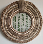 Petit Miroir Naturel Jute