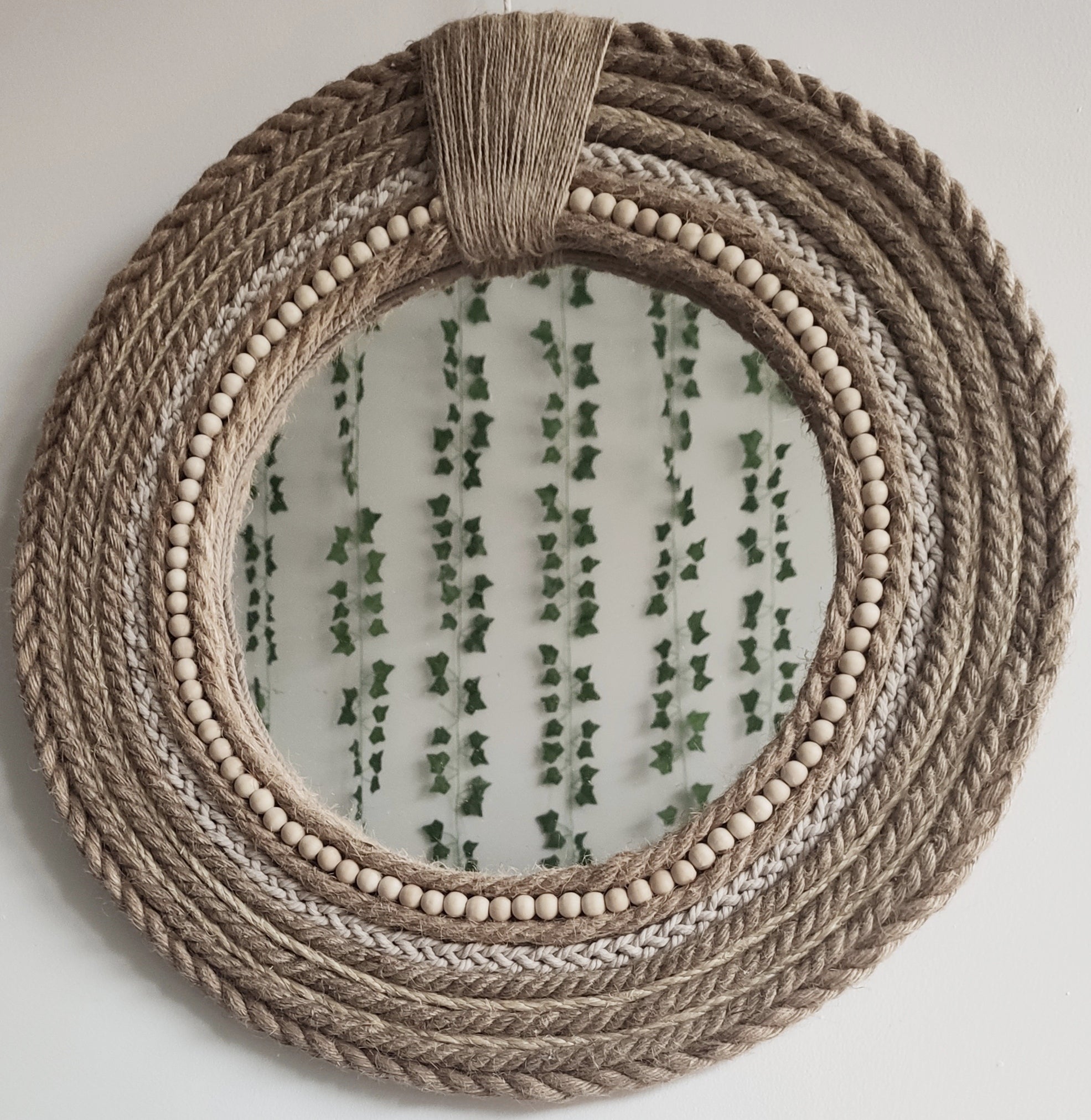 Demi Miroir Naturel Jute